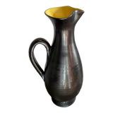 Black and yellow vase 60s Pol Chambost style