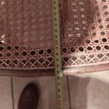Thonet ancien fauteuil chaise bistrot cannée bois signé