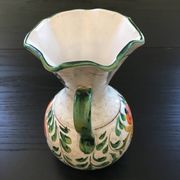 Signed floral decoration vase