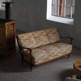 Svante Skogh, freestanding canapé in floral fabric, modern Swedish, 1940s