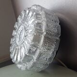 Vintage glass ceiling light from the 1960s