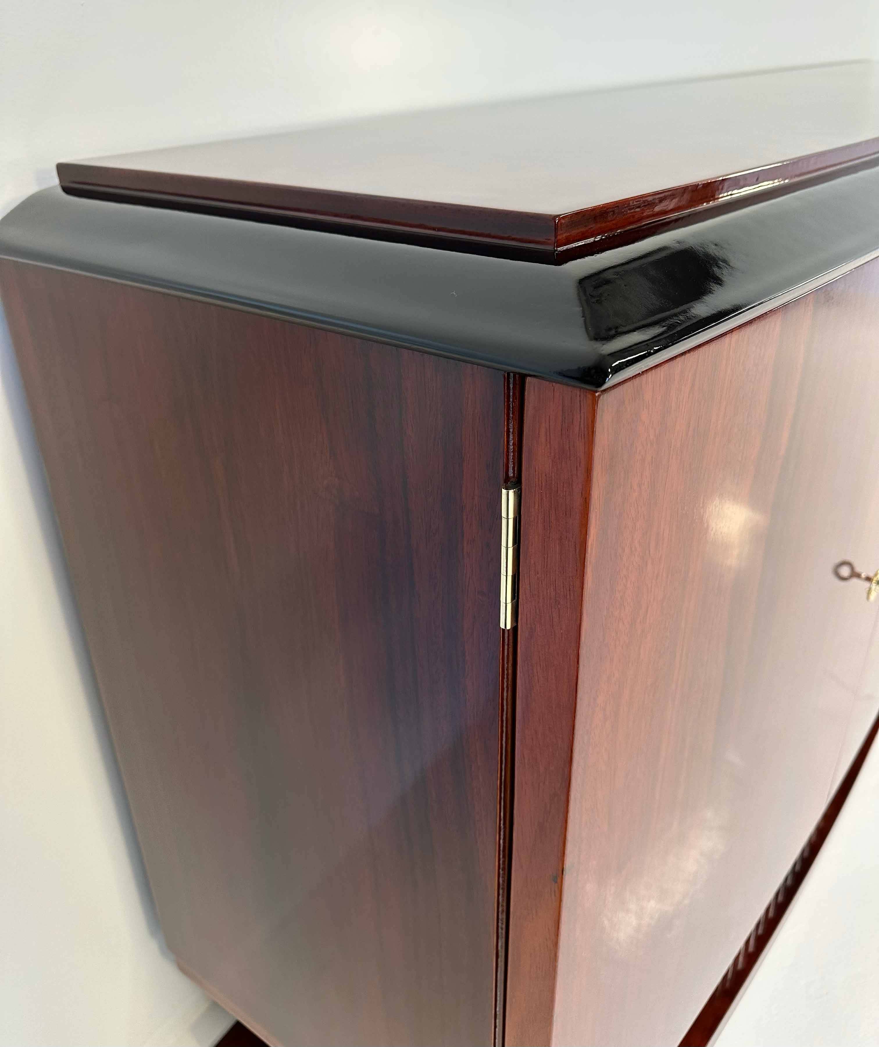 Italian Art Deco Shagreen and Purpleheart Wood Sideboard Attr. Borsani, 194