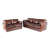 Paire de canapés cuir Roche Bobois