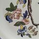 Saint-Clément plate with polychrome floral decoration