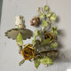Vintage Tole Flower Sconces Set of 2 1960’s