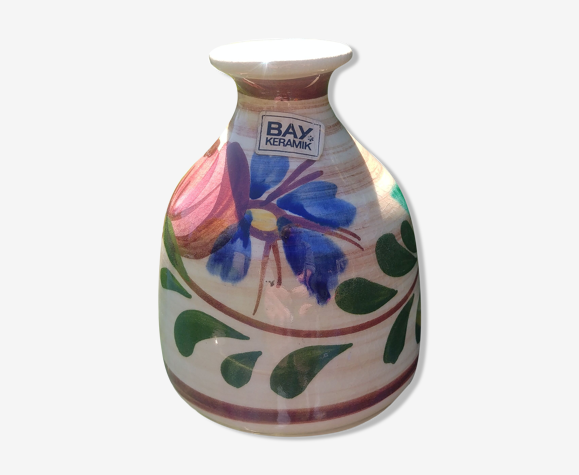 Vase en céramique vernissée vintage Bay Keramik W.Germany années 60/70