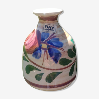 Small Glazed ceramic vase Vintage Bay Keramik W.Germany 60s/70s