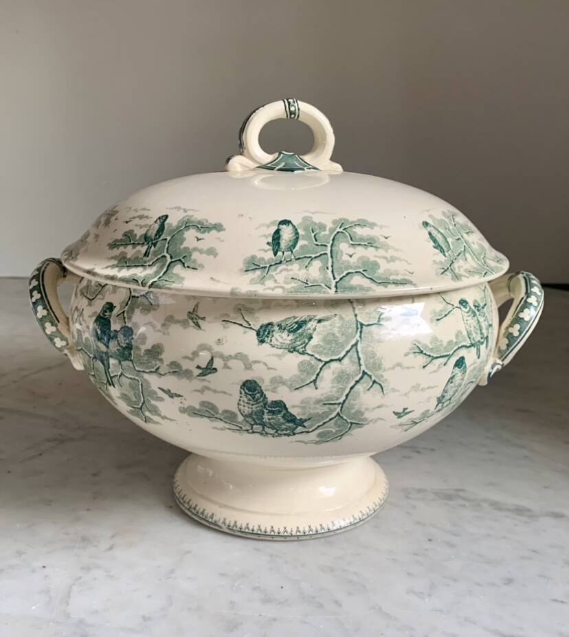Sarreguemine soup tureen