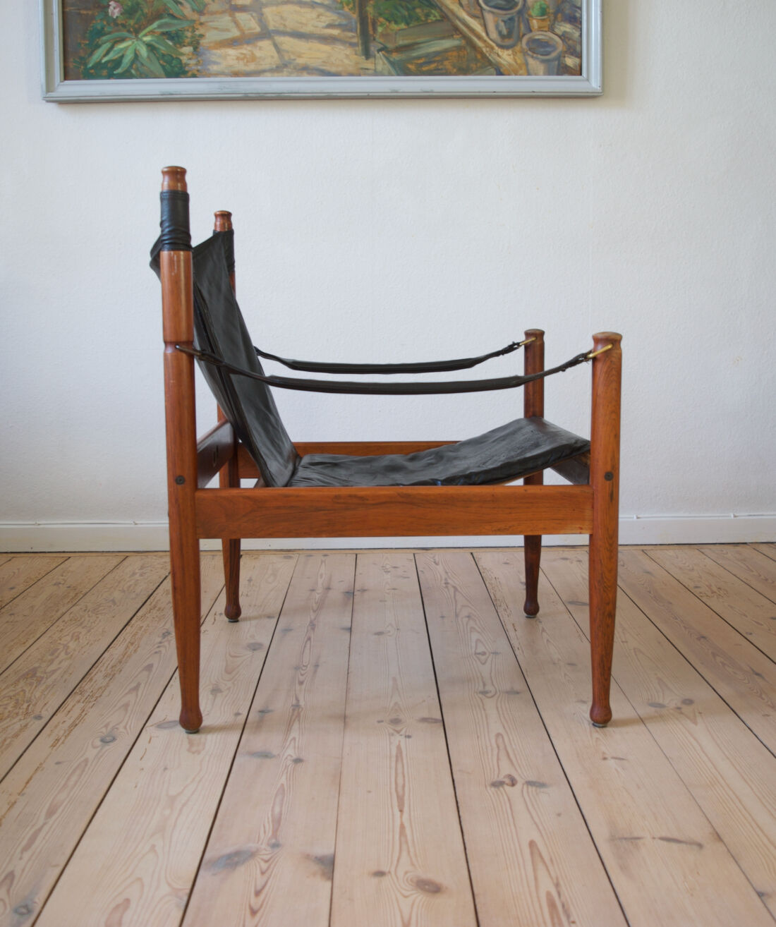 Safari armchair in Rosewood by Erik Wortz for Niels Eilersen.