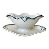 Gravy boat Terre de Fer Saint-Amand XIXth
