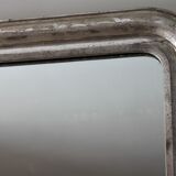Louis Philipe silver mirror - Large vintage mirror. 71x114cm