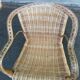 Fauteuil rotin et osier adulte 1970