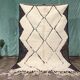 Traditional handmade wool rug, size 1.4/2.6 m.