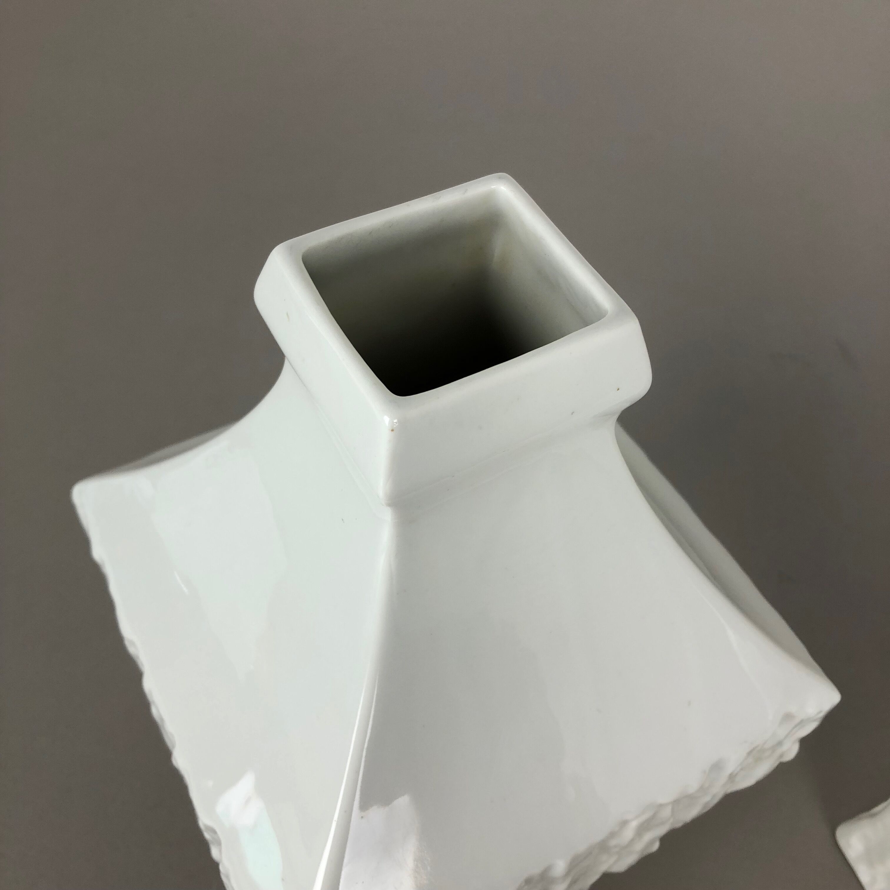 Set of 2 modernist 1960s vase sculptures Peter Müller for Sgrafo Modern, Germany