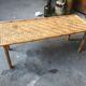 Table basse en rotin vintage
