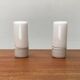 German ceramic wall lights mid-century 6063 by Wilhelm Wagenfeld for Lindner, 1960s, set of 2.