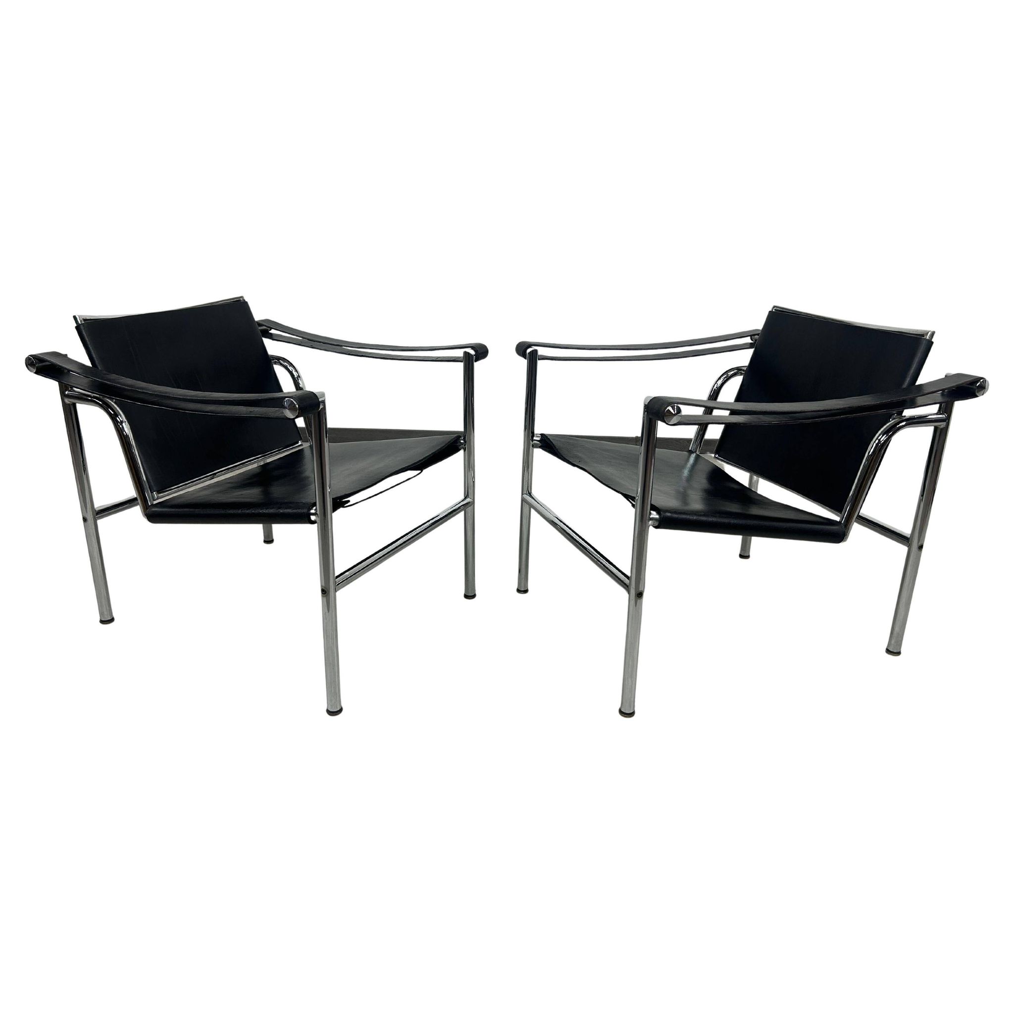 Bauhaus LC1 chairs by Le Corbusier for Cassina