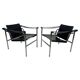 Chaises Bauhaus LC1 par Le Corbusier pour Cassina