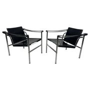 Bauhaus LC1 chairs by Le Corbusier for Cassina