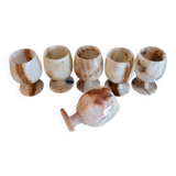 Vintage stemware made from genuine onyx