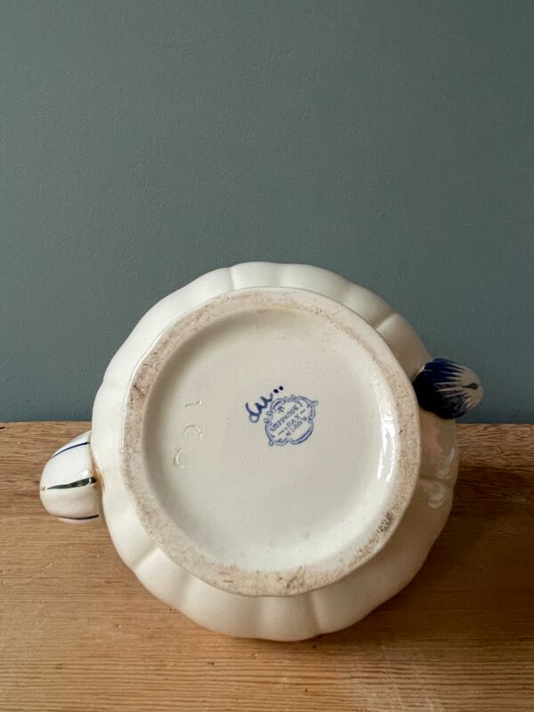 Service à café Émile Bourgeois Grand Dépôt, décor Rouen XIXème