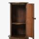 Mahogany bedside table with marble top