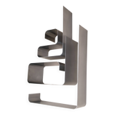 Zig Zag bookshelf by Joelle Ferlande and François Monnet in steel