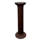 Colonne cannelée en bois sculpté et mouluré - vers 1900