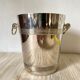 Champagne bucket in silver metal