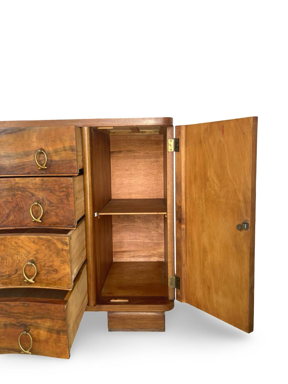 Italian Art deco walnut sideboard