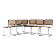 Set of 6 Dining Chairs Style B32 by Marcel Breuer