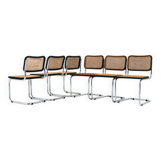 Set of 6 Dining Chairs Style B32 by Marcel Breuer