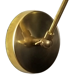 Articulated wall light in the style of Italian creations from the 1950s.