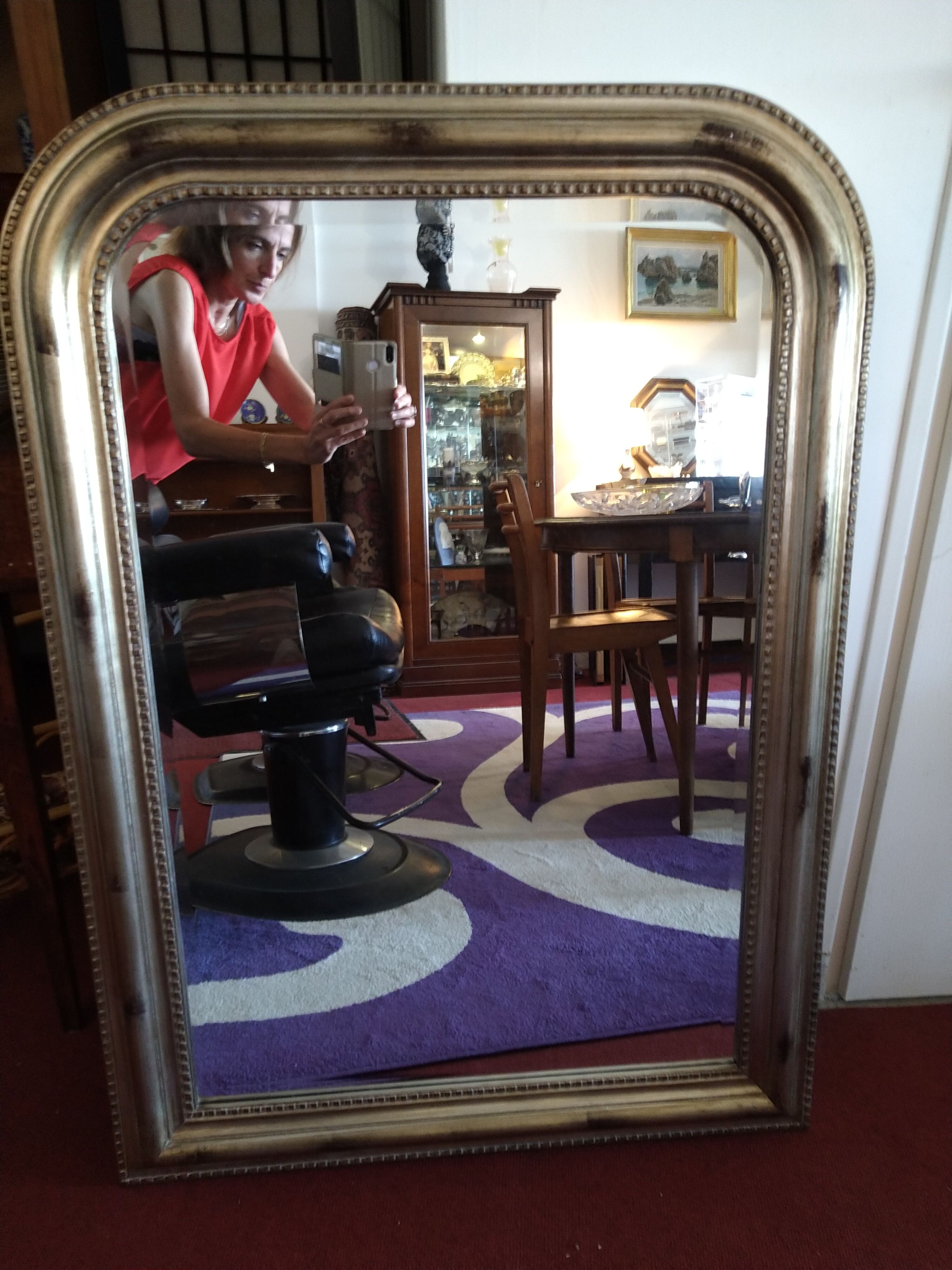 Mirror style Louis Philippe beveled