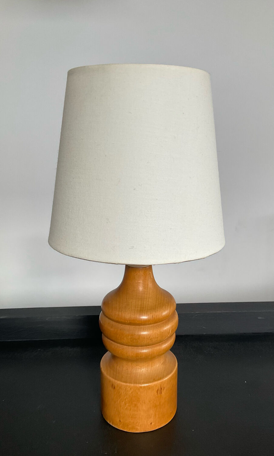 Vintage wooden lamp from the 60s