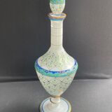 Large signed decanter - Hand decoration - XXth