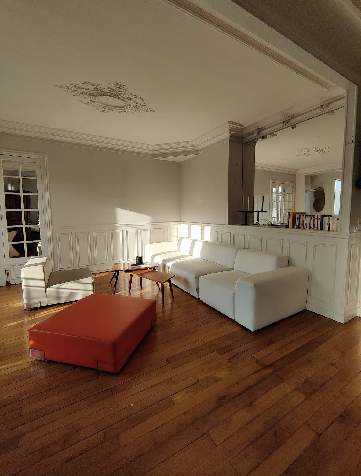 Ensemble Chauffeuse et Pouf "Plastics" - Design Piero Lissoni pour Kartell