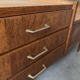 Vintage chest of drawers / sideboard from the 50s in golden oak