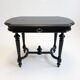 Blackened wood gueridon / centre table in Napoléon III style.