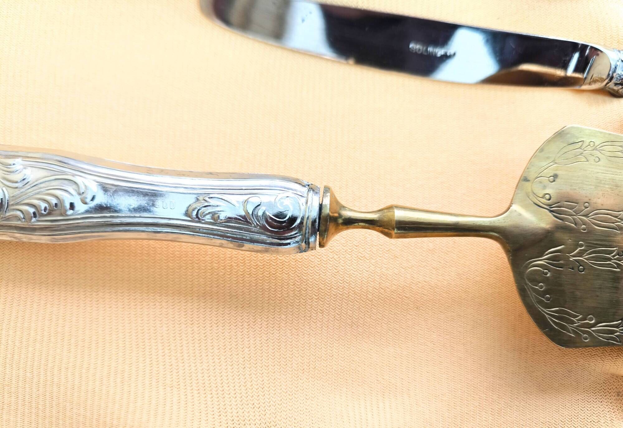 Vintage Solingen cutlery, 800 silver and stainless steel (1940s-1950s)