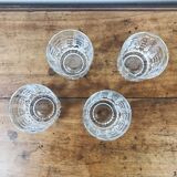 4 art deco style glasses - Arcoroc