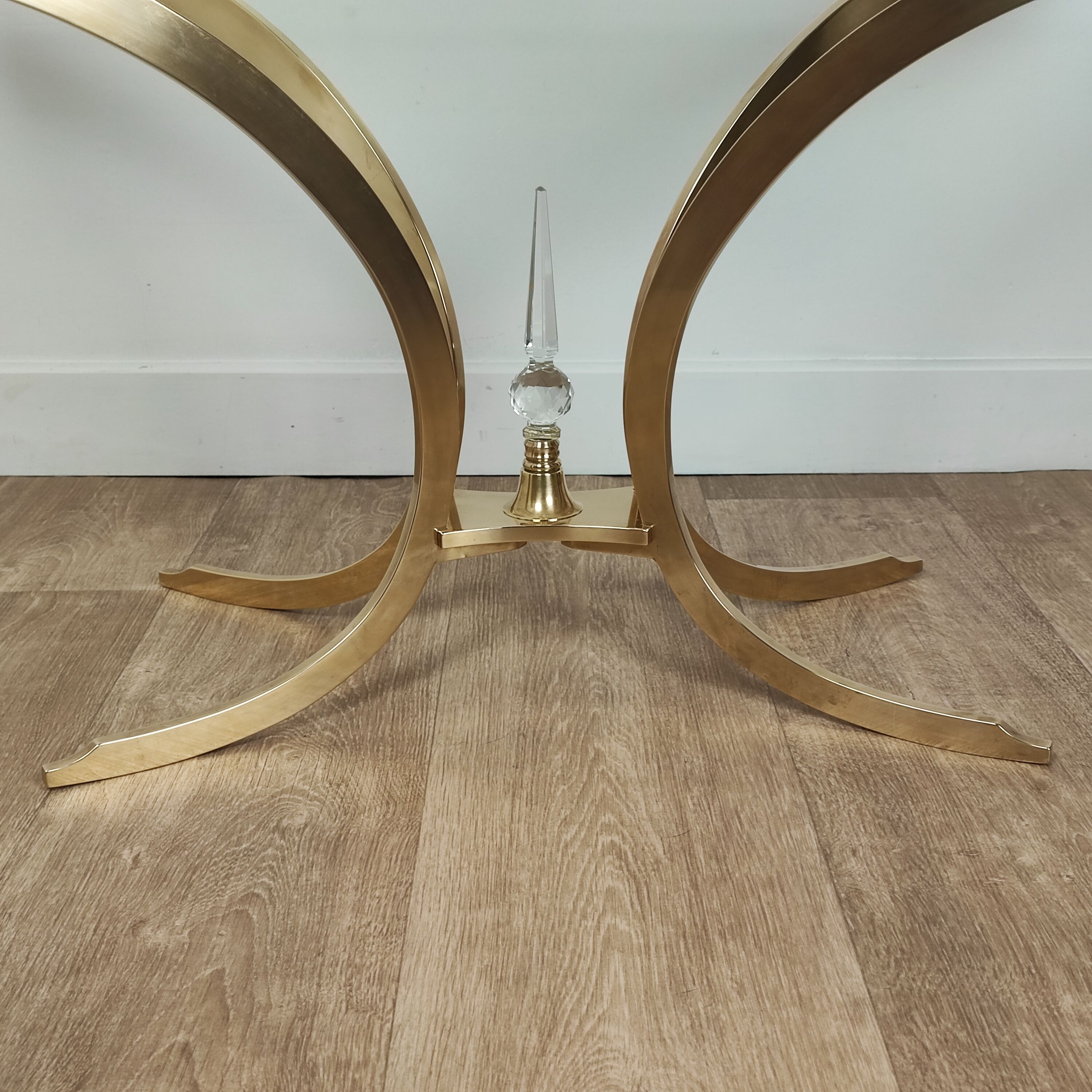 Table basse italienne en laiton