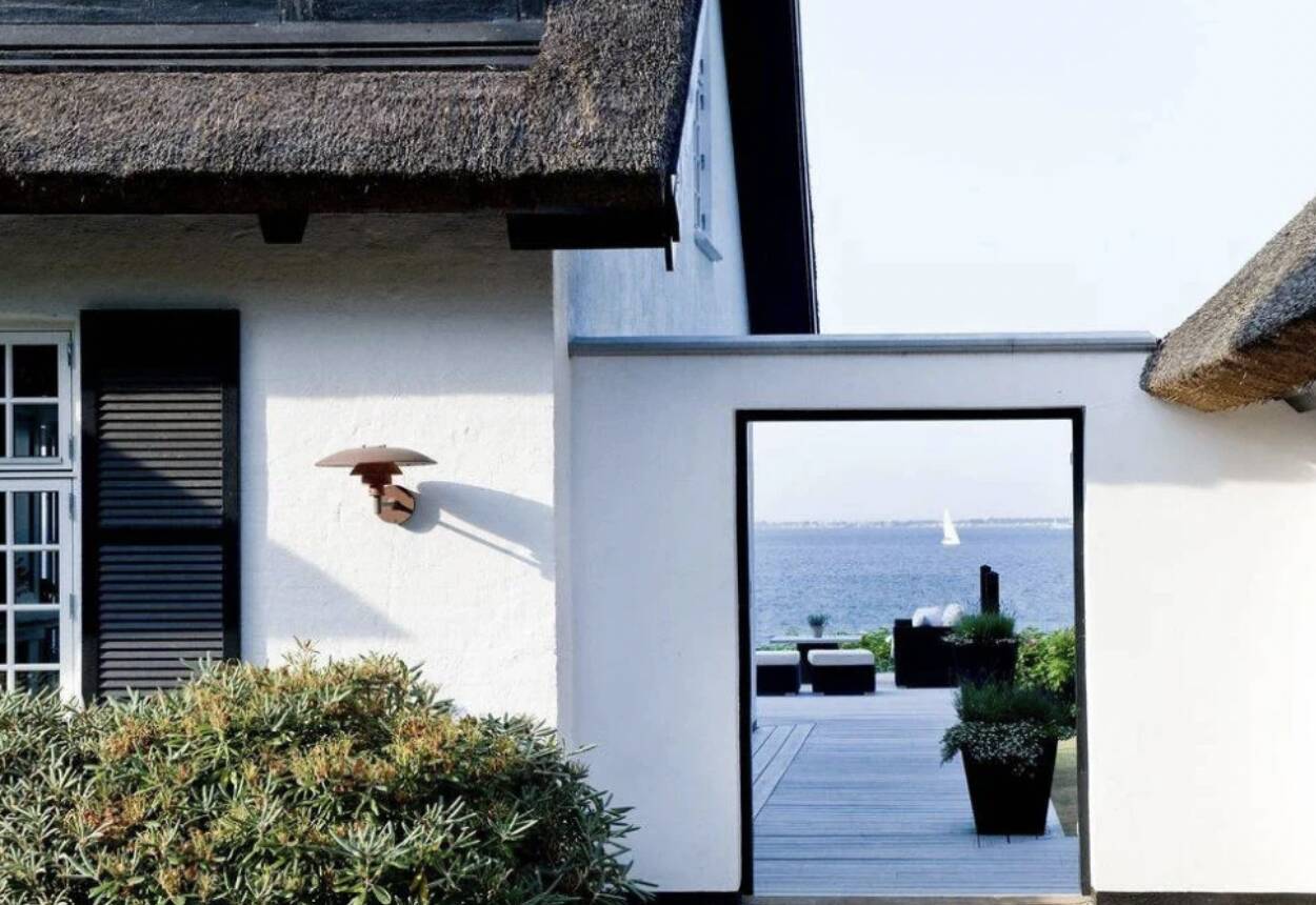 Pair of PH 4/3 Copper - Louis Poulsen Solid Copper outdoor wall lamp