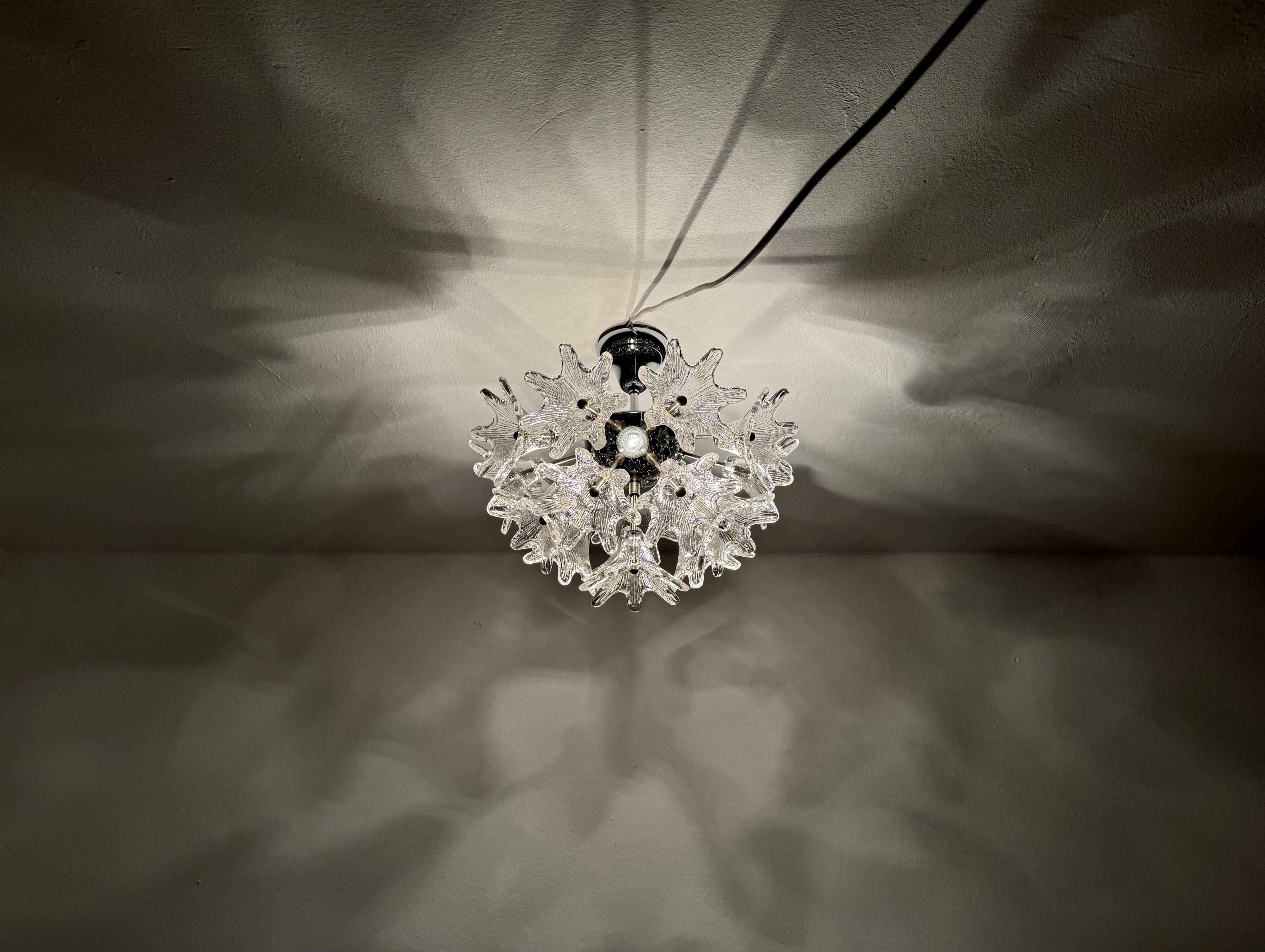 Lustre en verre de Murano par Paolo Venini pour VeArt