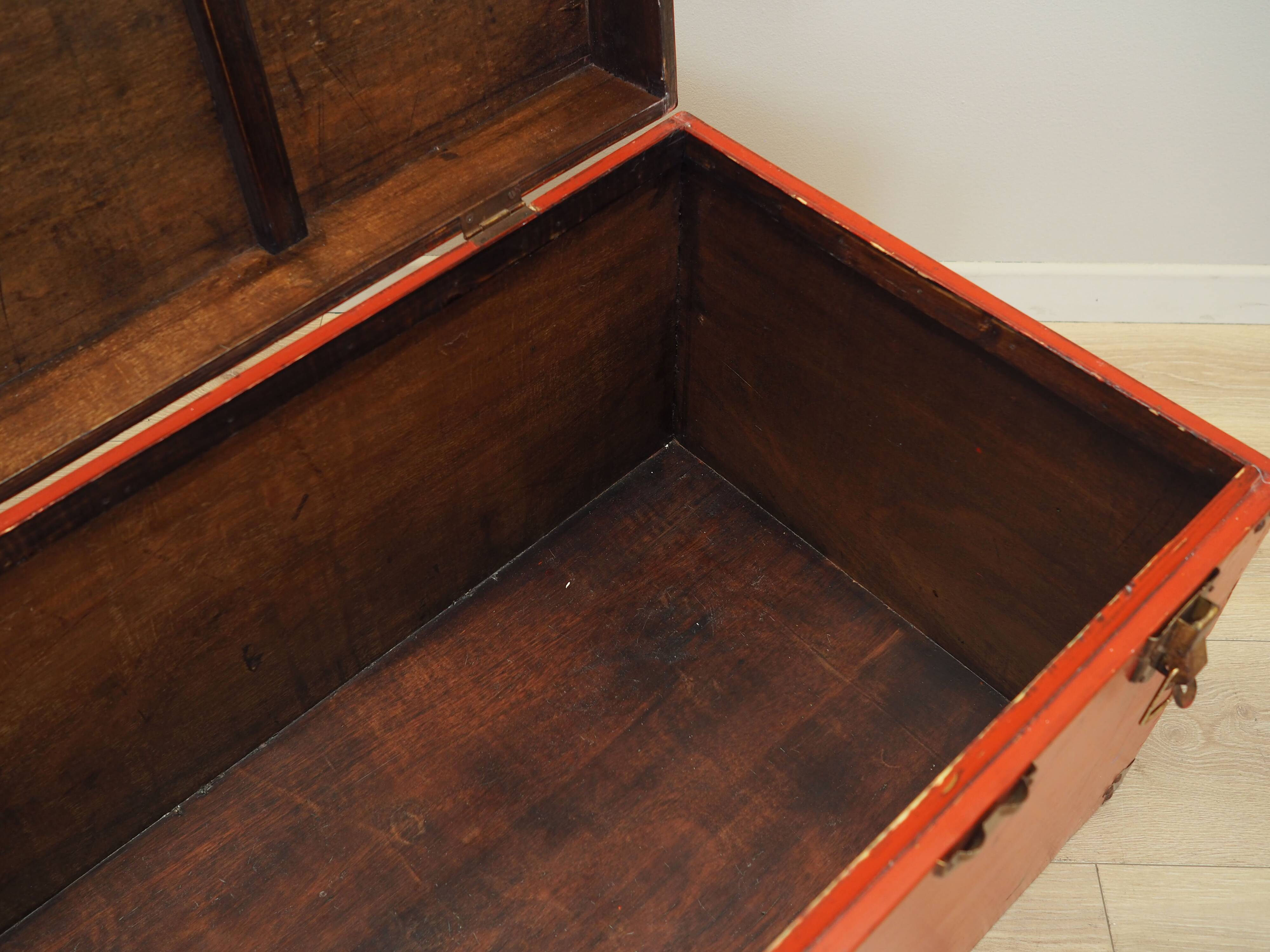 Red chest, Scandinavian design, 1950s