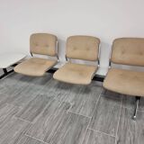 3-seater waiting bench and table from the 70s