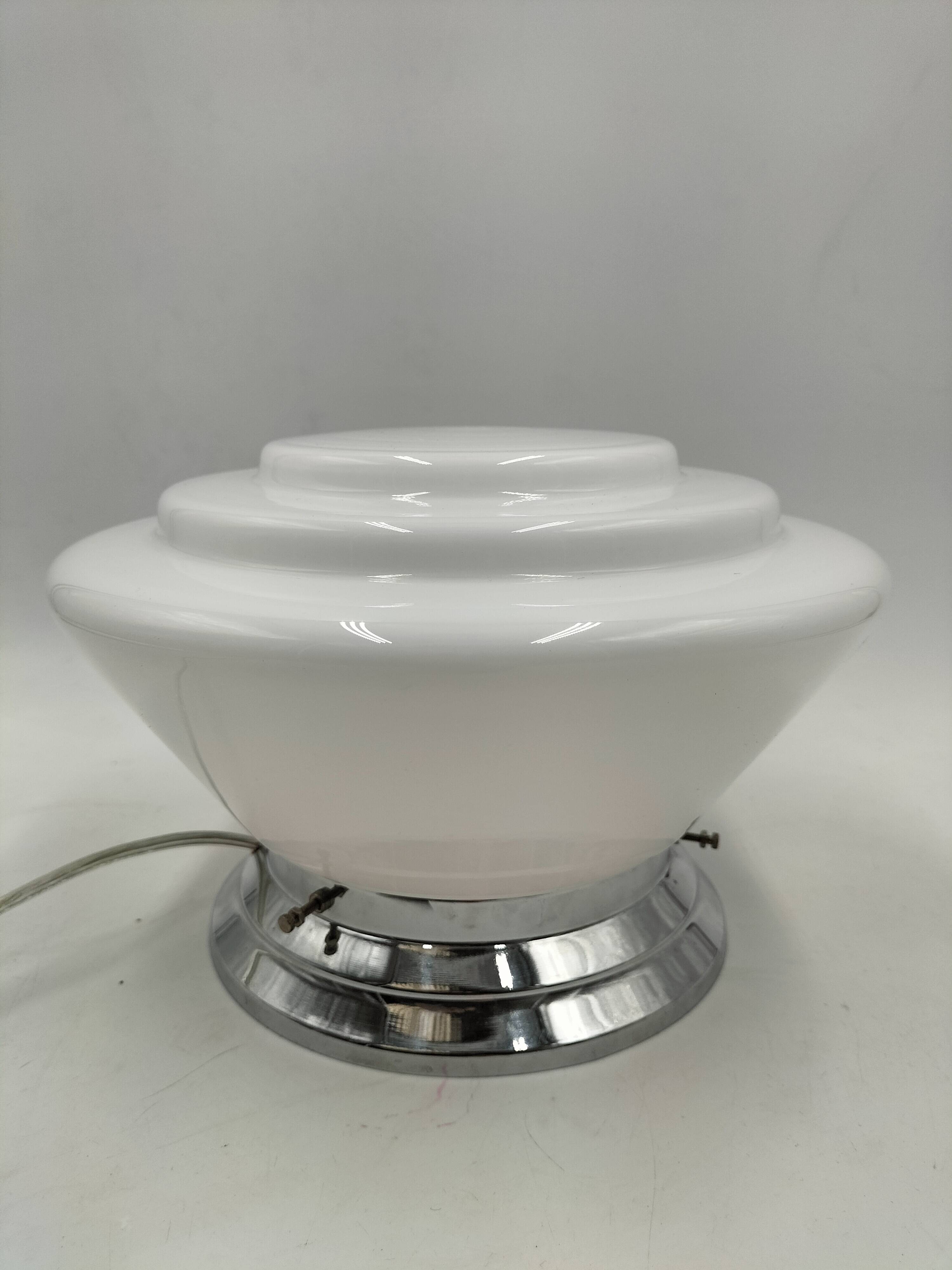 Art Deco Opaline Lamp
