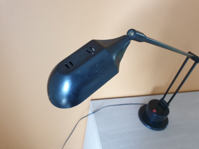 Stilplast orientable desk lamp, alogen lampade series, Italian design 1980