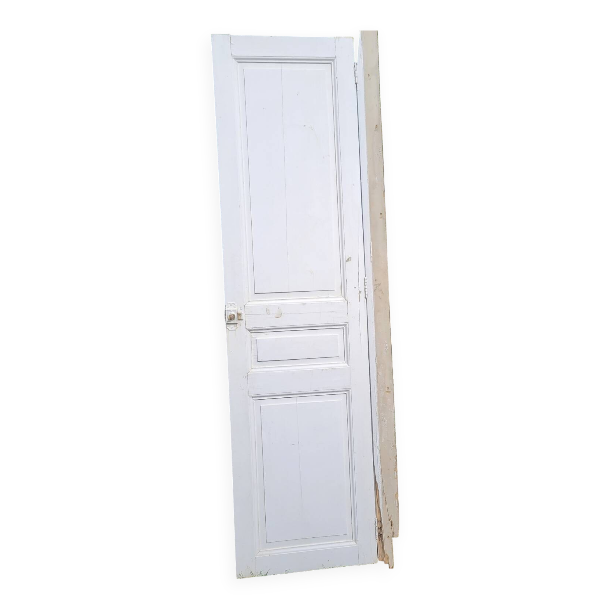 Antique wall cupboard door circa 1900 228x60.5 cm