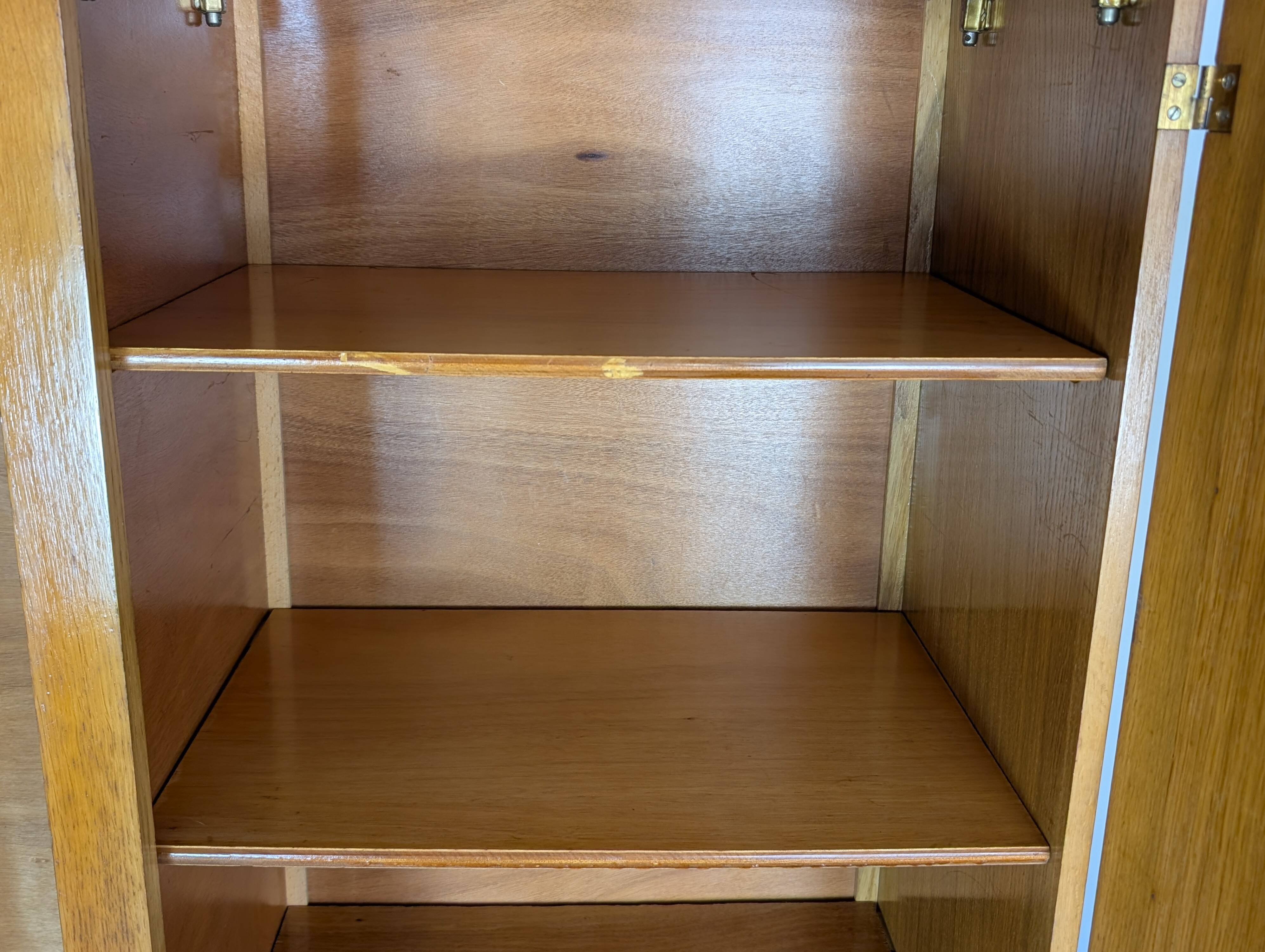 Wood and rattan wardrobe 60'